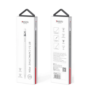 Yesido ST14 BT 5.1 Capasitive Type-C Dokunmatik Stylus Pen Kalem - Beyaz