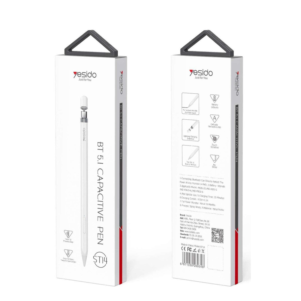 Yesido ST14 BT 5.1 Capasitive Type-C Dokunmatik Stylus Pen Kalem