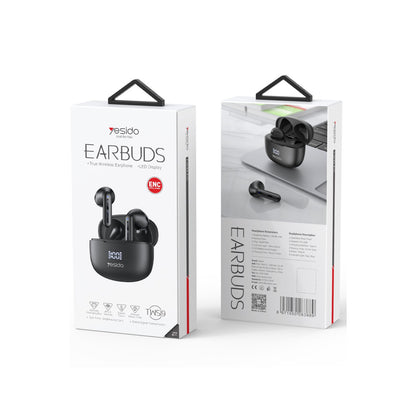Yesido TWS19 Aktif Gürültü Engelleyici Özellikli Dijital Şarj Göstergeli BT 5.3 Kablosuz Airpods Kulaklık