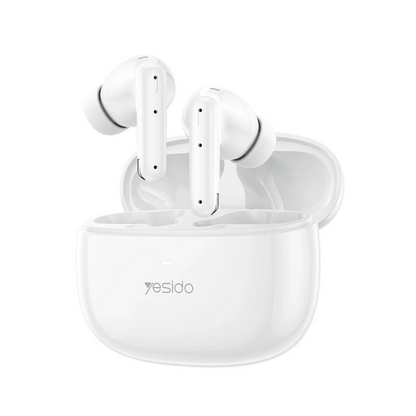 Yesido TWS28 Aktif Gürültü Engelleyici Özellikli BT 5.3 Kablosuz Airpods Kulaklık - Beyaz