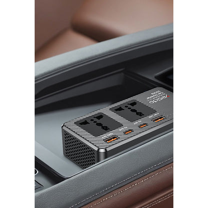 Yesido VC07 200W AC 220V Çıkışlı PD Destekli 4 Portlu Araç İçi Güç Dönüştürücü