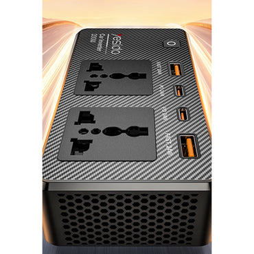 Yesido VC07 200W AC 220V Çıkışlı PD Destekli 4 Portlu Araç İçi Güç Dönüştürücü