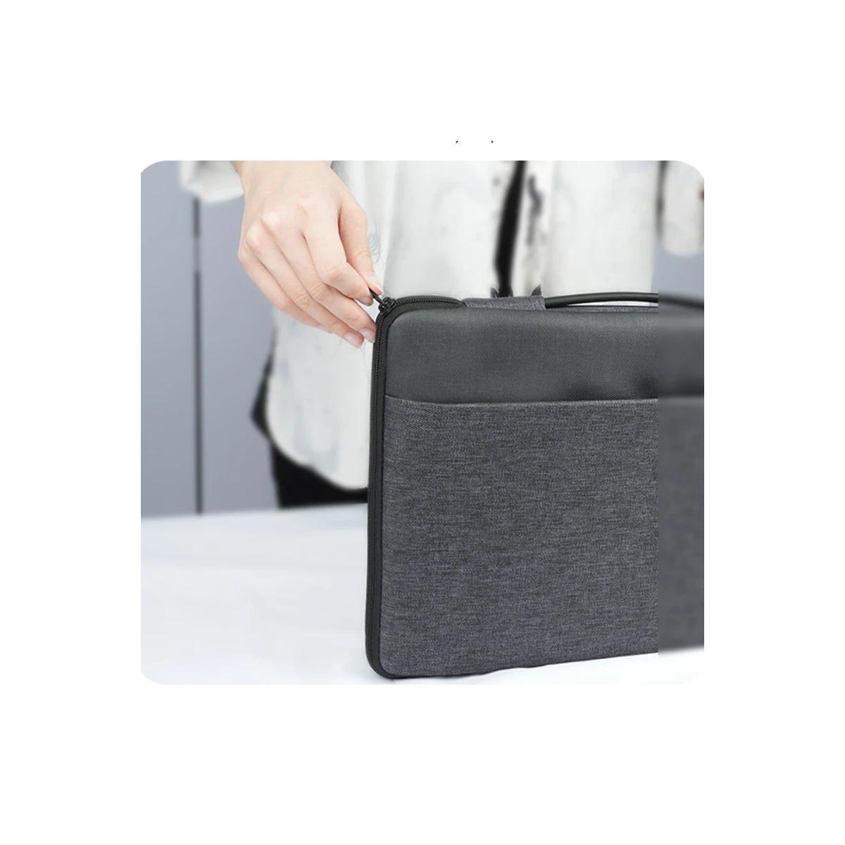 Yesido WB29 Polyester 600D Kumaşlı 14 inç Laptop Çantası - Gri