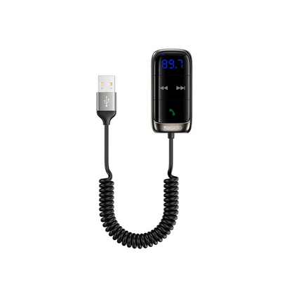 Yesido YAU32 Esnek Usb Kablo Çıkışlı BT 5.0 FM Transmitter - Siyah