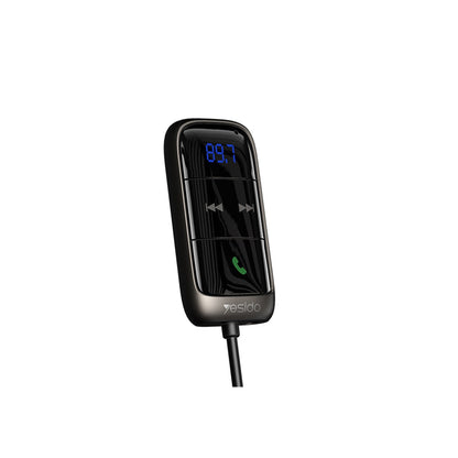 Yesido YAU32 Esnek Usb Kablo Çıkışlı BT 5.0 FM Transmitter