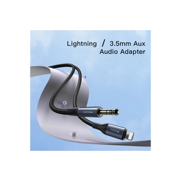 Yesido YAU35 Lightning to Aux Kablo 1M - Siyah