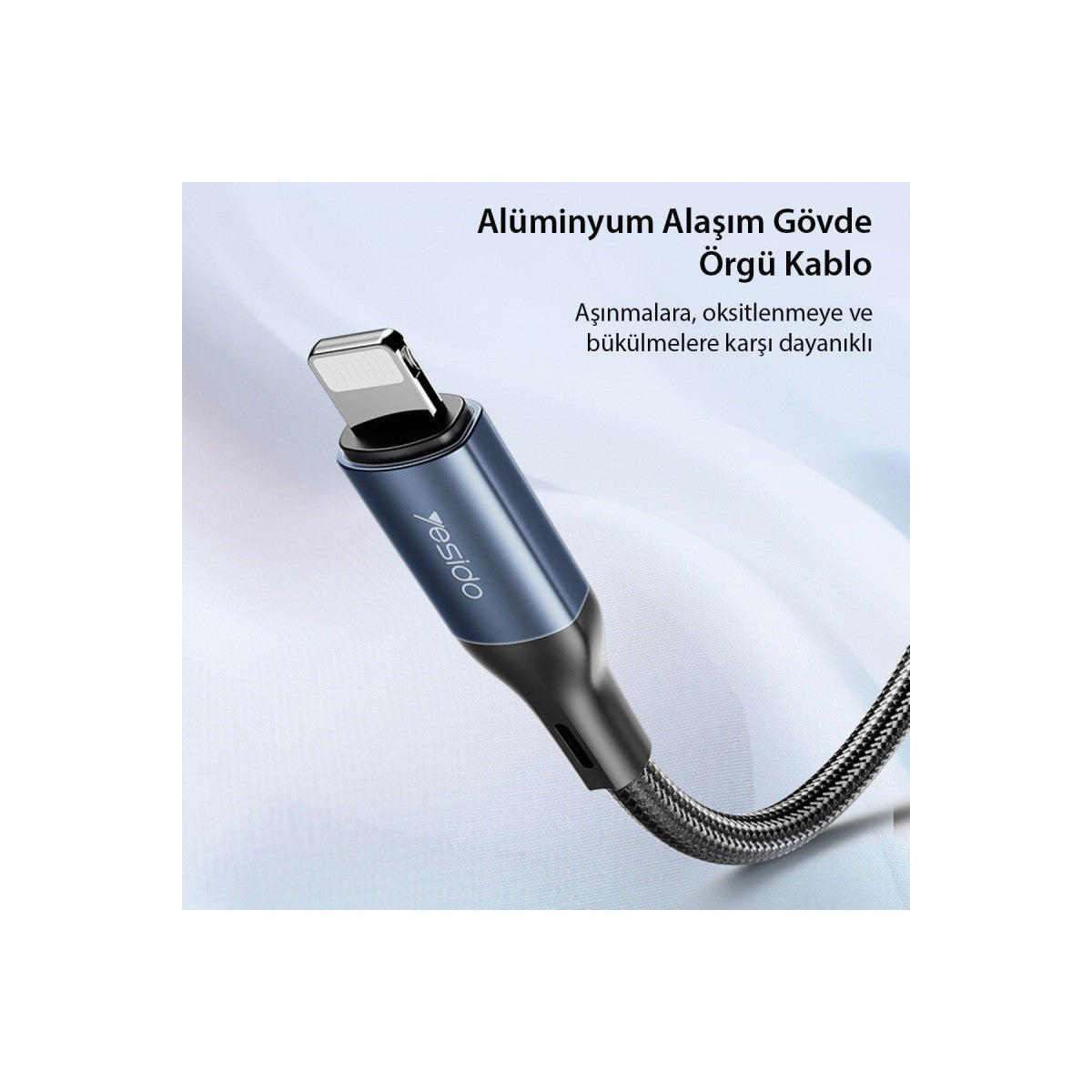Yesido YAU35 Lightning to Aux Kablo 1M