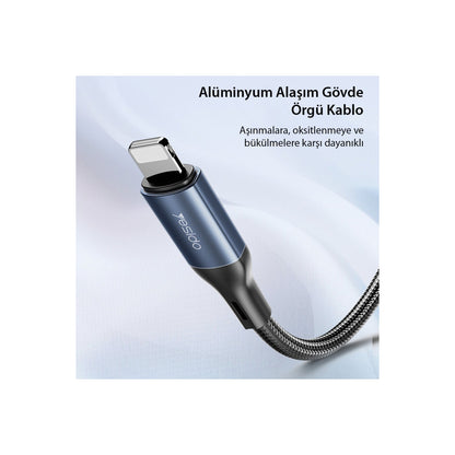 Yesido YAU35 Lightning to Aux Kablo 1M