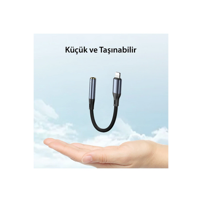Yesido YAU37 Lightning to Aux Dönüştürücü - Siyah