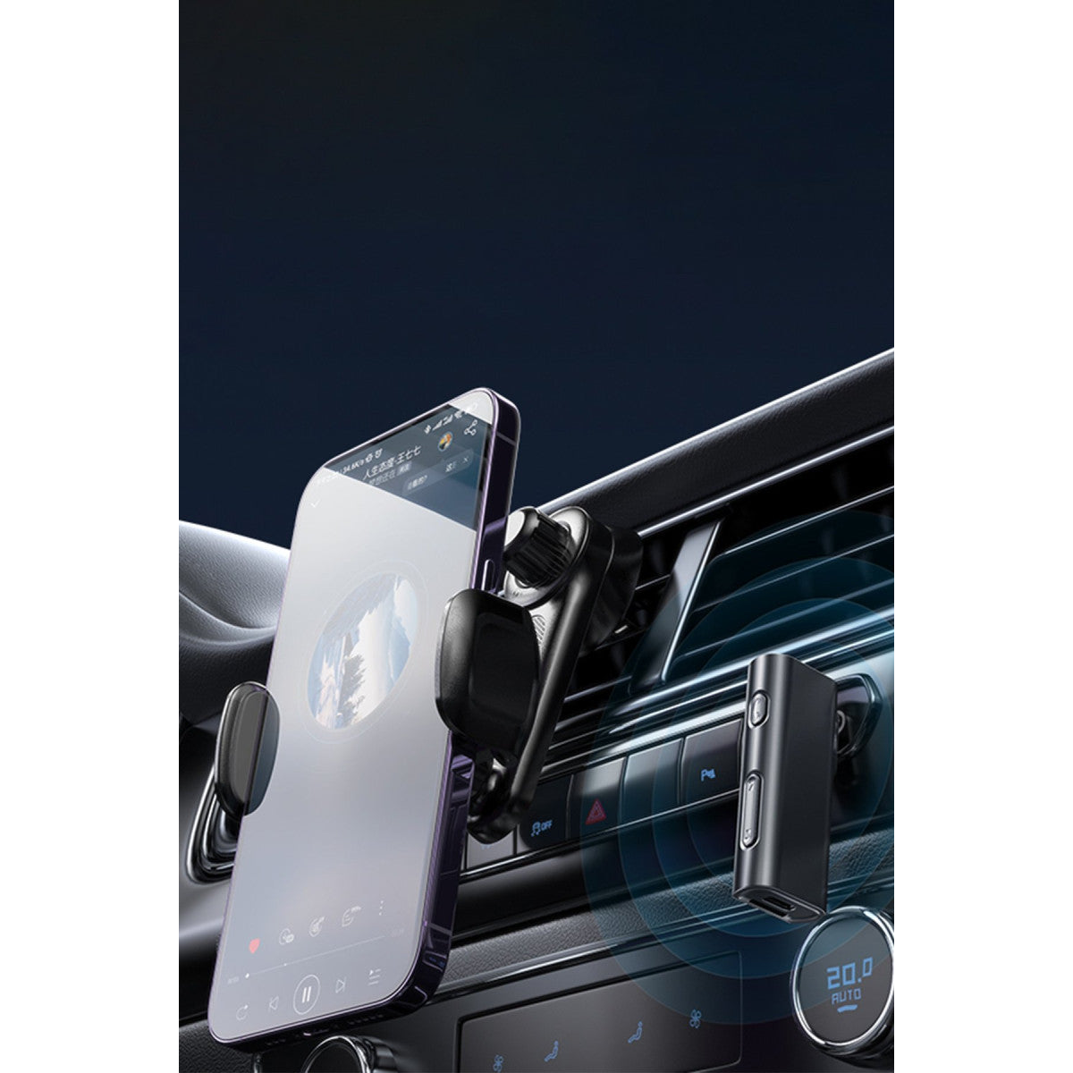 Yesido YAU41 3.5mm Aux Çıkışlı Mikrofonlu Bluetooth Araç Kiti