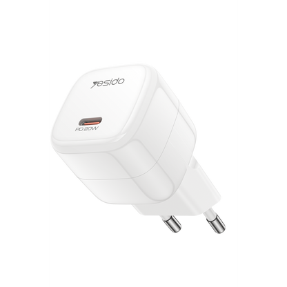 Yesido YC102 20W PD Type-C Hızlı Şarj Cihazı - Beyaz