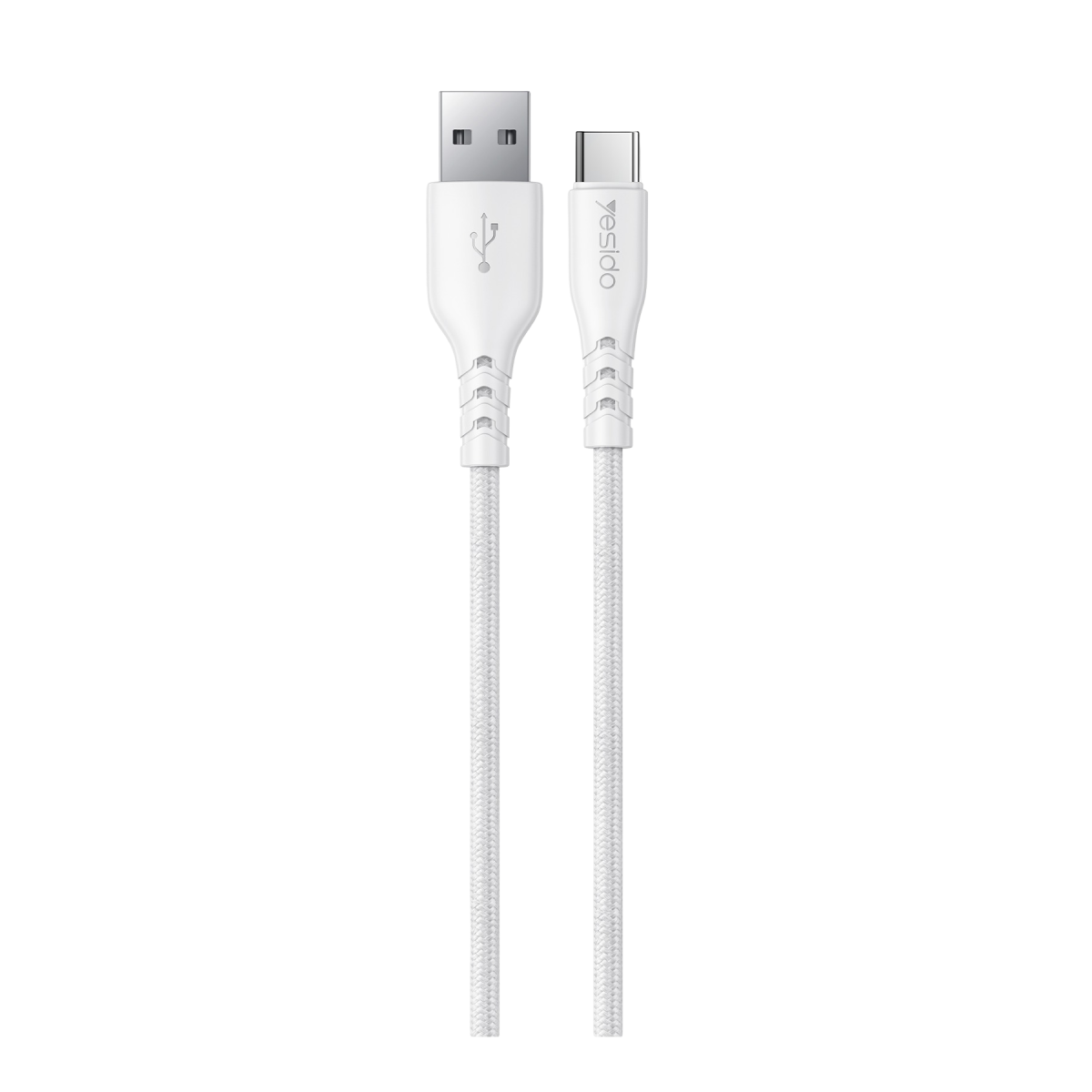 Yesido YC104 2.4A Çift USB-A Çıkışlı 1M USB-A to Type-C Kablolu Şarj Cihazı