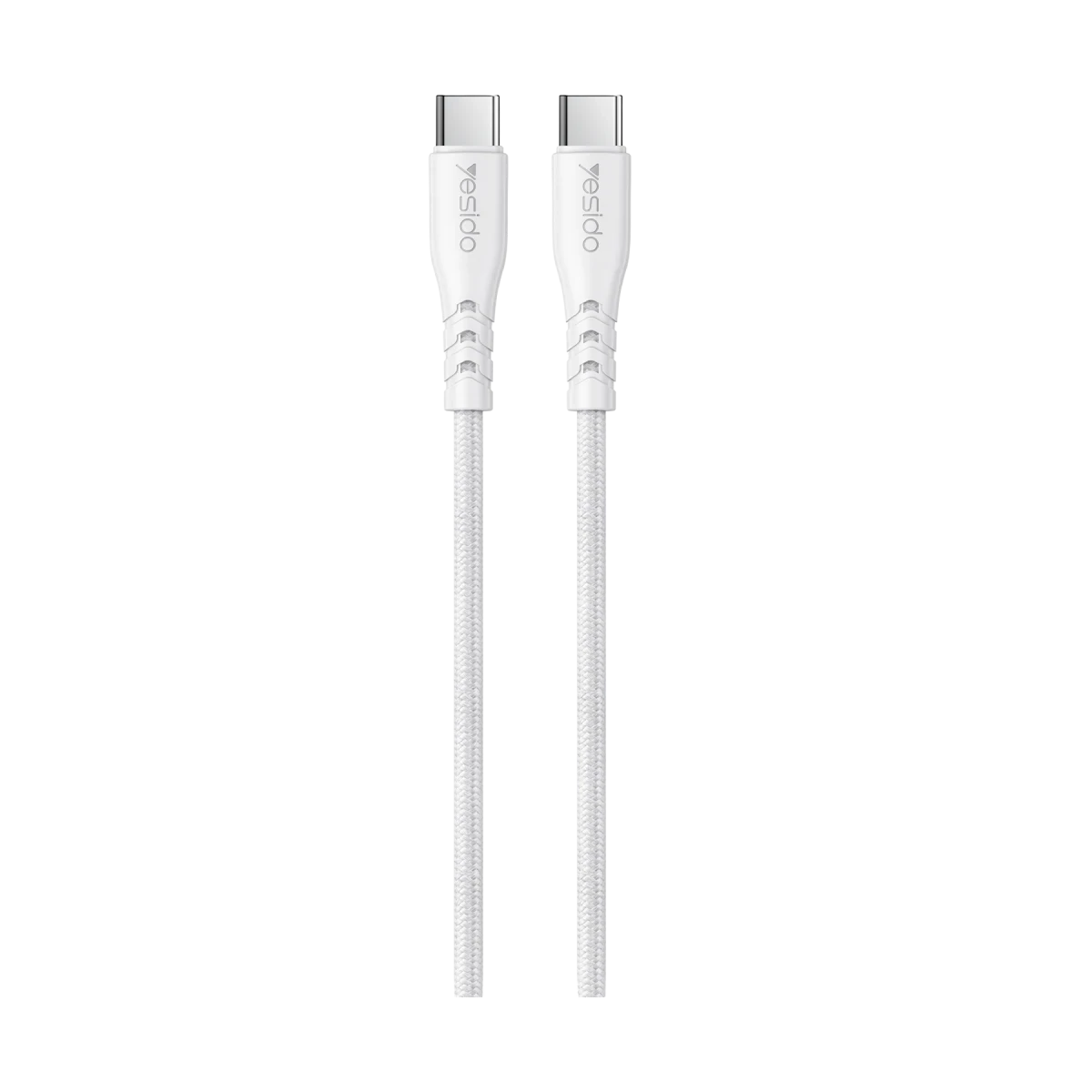 Yesido YC108 35W USB-A ve Type-C Çıkışlı ve 1M Type-C to Type-C Kablolu PD Şarj Cihazı - Beyaz