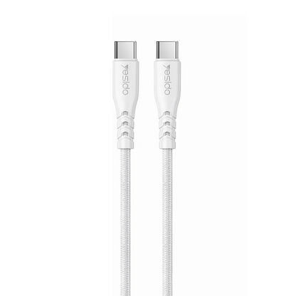 Yesido YC109 45W Çift Type-C Çıkışlı ve 1M Type-C to Type-C Kablolu PD Şarj Cihazı - Beyaz