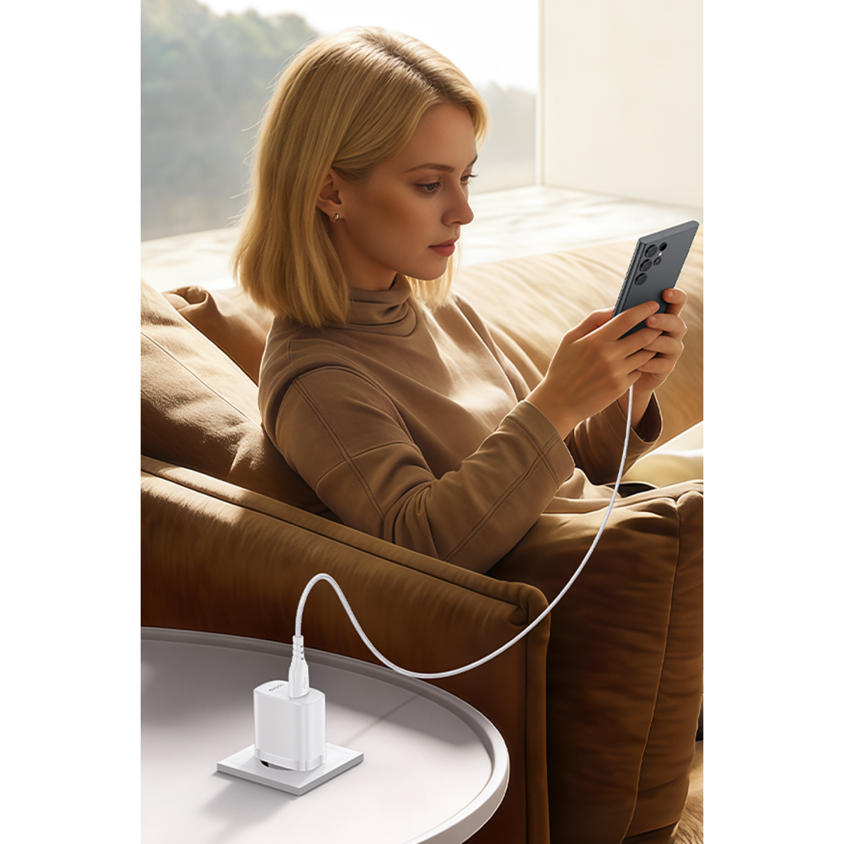 Yesido YC111 18W USB-A QC 3.0 Çıkışlı A to Type-C Kablolu Hızlı Şarj Cihazı