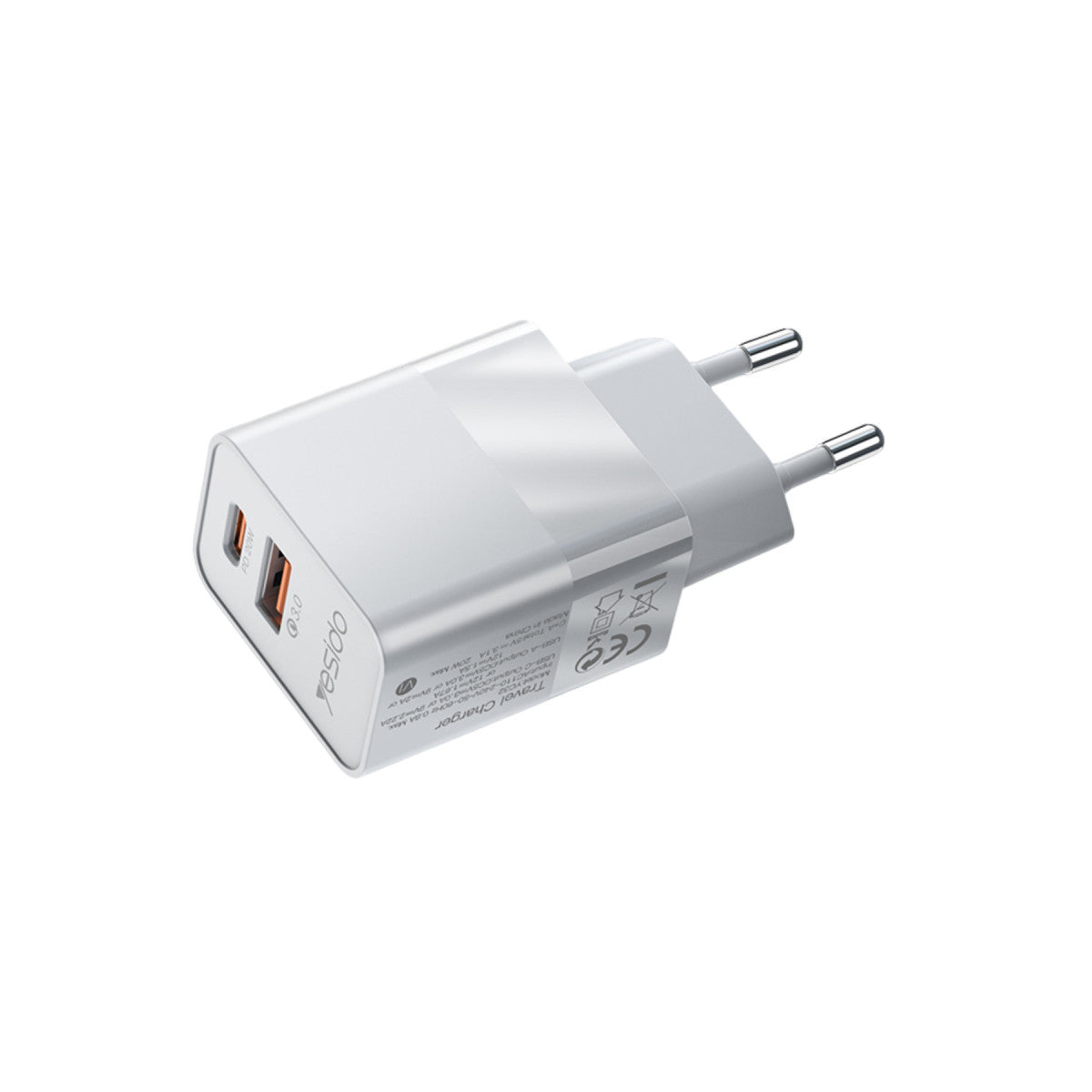 Yesido YC32 20W Type-C Çıkışlı PD Hızlı Şarj Cihazı