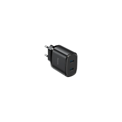 Yesido YC54 2 Adet 20W Type-C Çıkışlı ve 1M 27W Type-C to Lightning Kablolu PD Şarj Cihazı - Siyah