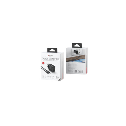 Yesido YC54 2 Adet 20W Type-C Çıkışlı ve 1M 27W Type-C to Lightning Kablolu PD Şarj Cihazı