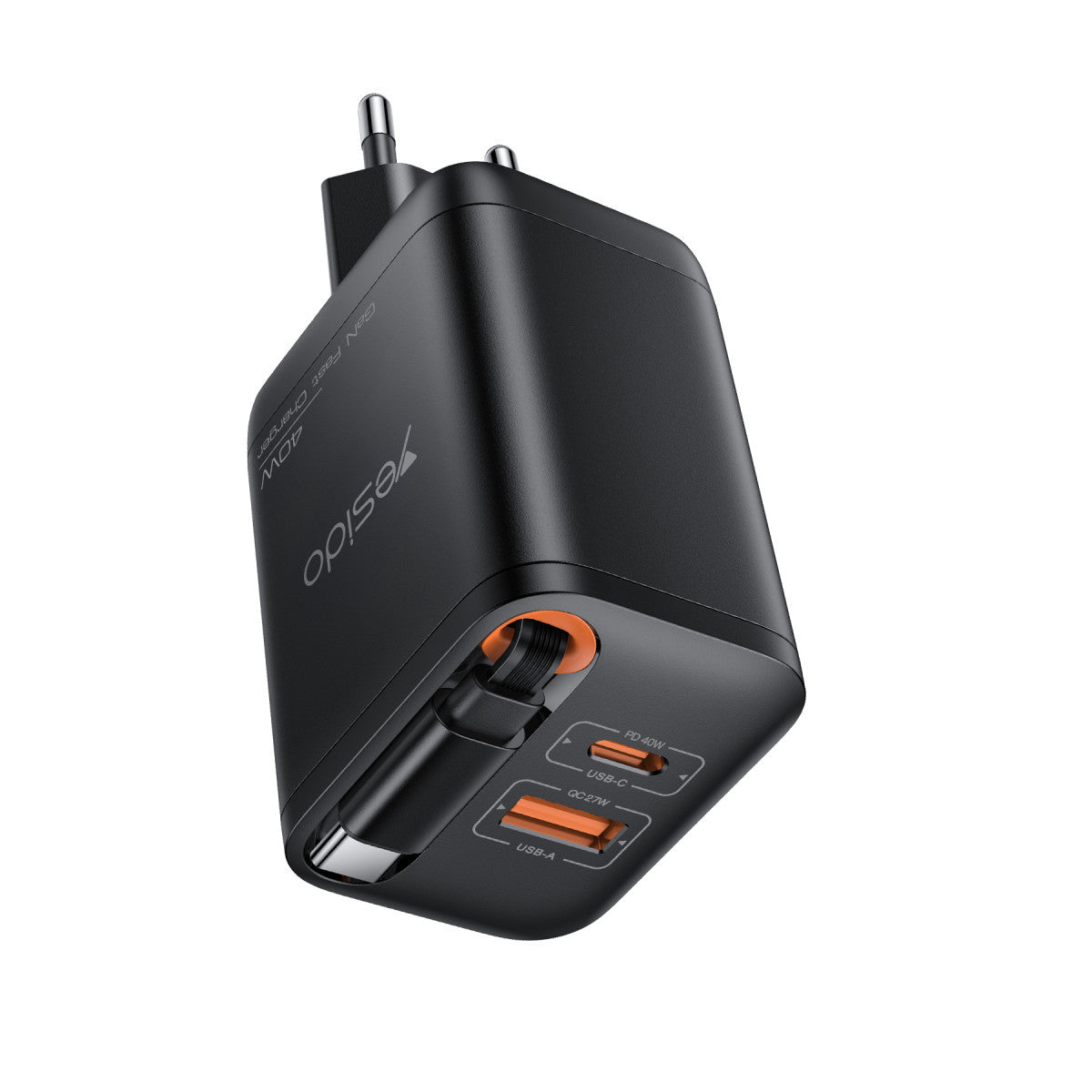 Yesido YC99 Dahili Type-C Kablolu 40W PD Hızlı Şarj Cihazı