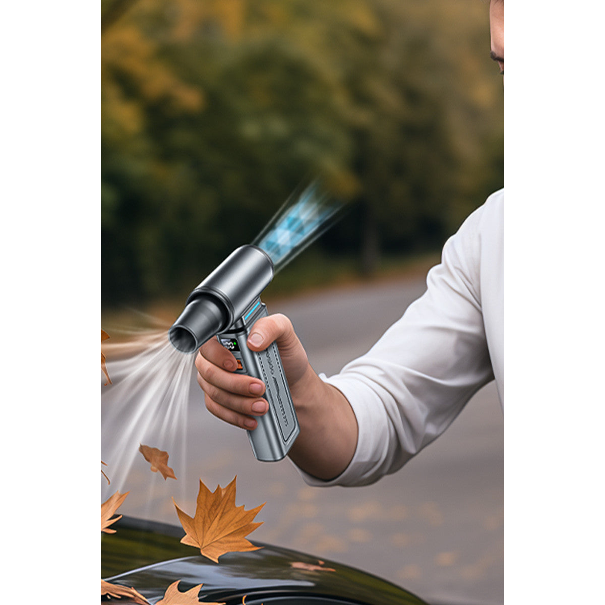 Yesido YF19 Dijital Göstergeli 130.000 RPM Brushless Motorlu 10.000Pa Vakum ve Güçlü Üfleme Özellikli 8000mAh Çift Bataryalı Hava Kompresörü