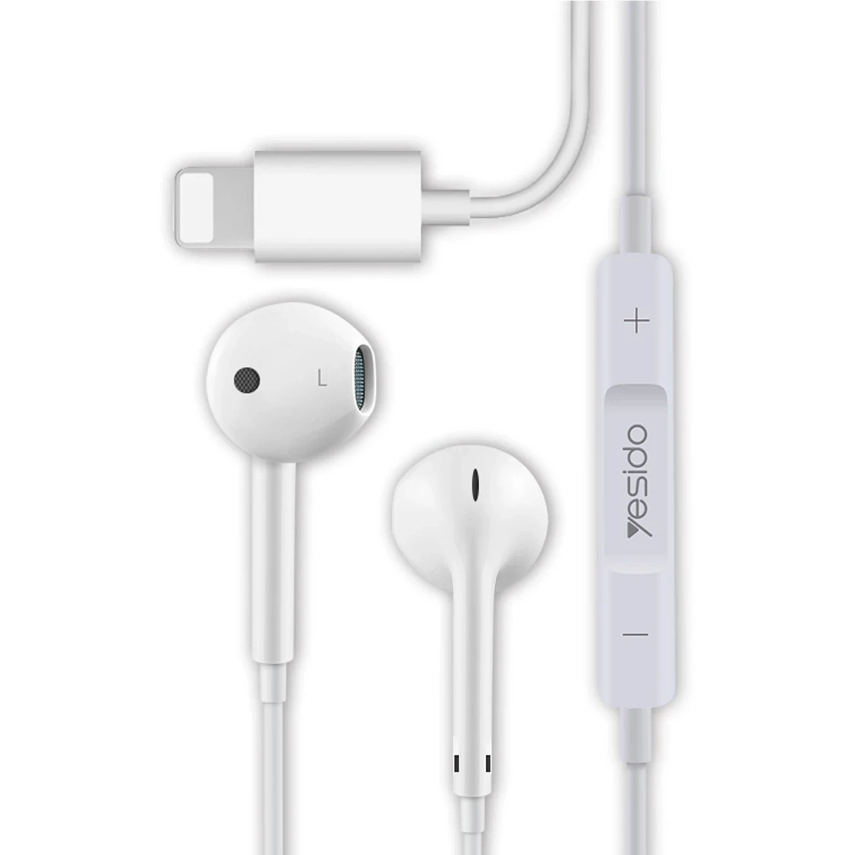 Yesido YH28 Lightning Bluetooth Kablolu Kulaklık - Beyaz
