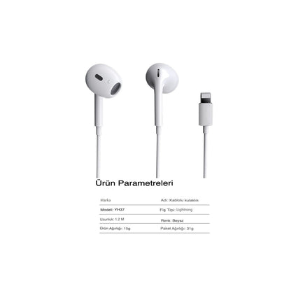 Yesido YH37 1.2M Lightning Bluetooth Kablolu Kulaklık