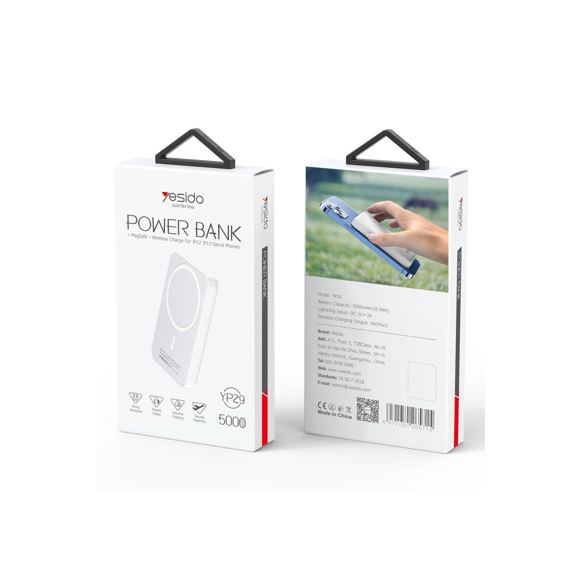 Yesido YP29 5.000 mAh Kablosuz Şarjlı Magsafe Powerbank