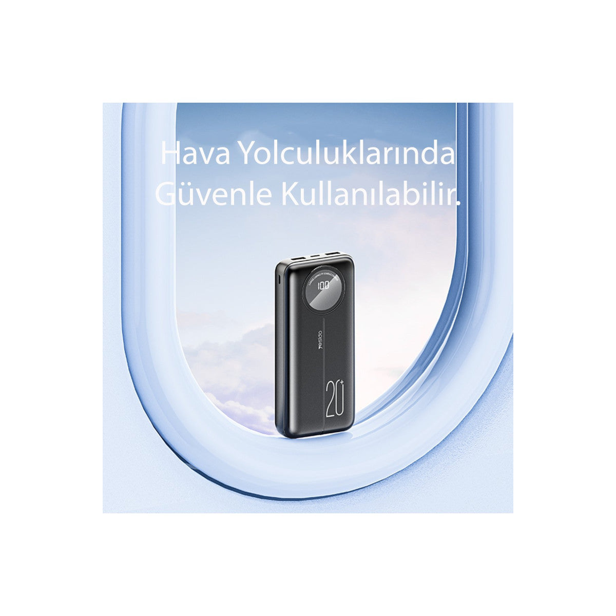 Yesido YP40 10.000 mAh Dijital Göstergeli USB3.0 PD Hızlı Şarj Powerbank