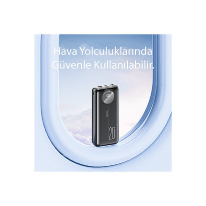 Yesido YP40 10.000 mAh Dijital Göstergeli USB3.0 PD Hızlı Şarj Powerbank