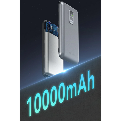 Yesido YP46 10.000 mAh 22.5W Dijital Göstergeli USB3.0 PD Hızlı Şarj Powerbank - Gri