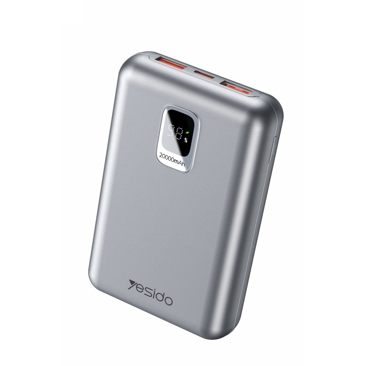 Yesido YP47 20.000 mAh Dijital Göstergeli 22.5W USB3.0 ve 20W Type-C Çıkışlı PD Hızlı Şarj Powerbank