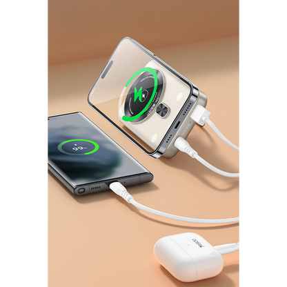 Yesido YP60 10.000 mAh 20W Type-C 18W USB ve 15W Kablosuz Şarj Çıkışlı PD Magsafe Powerbank - Gold