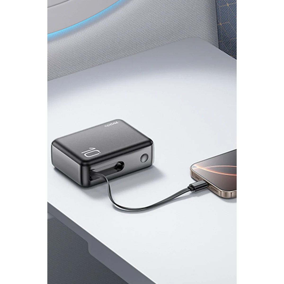 Yesido YP70 Dijital Göstergeli 10.000 mAh 3in1 22.5W PD Hızlı Şarj Powerbank - Siyah