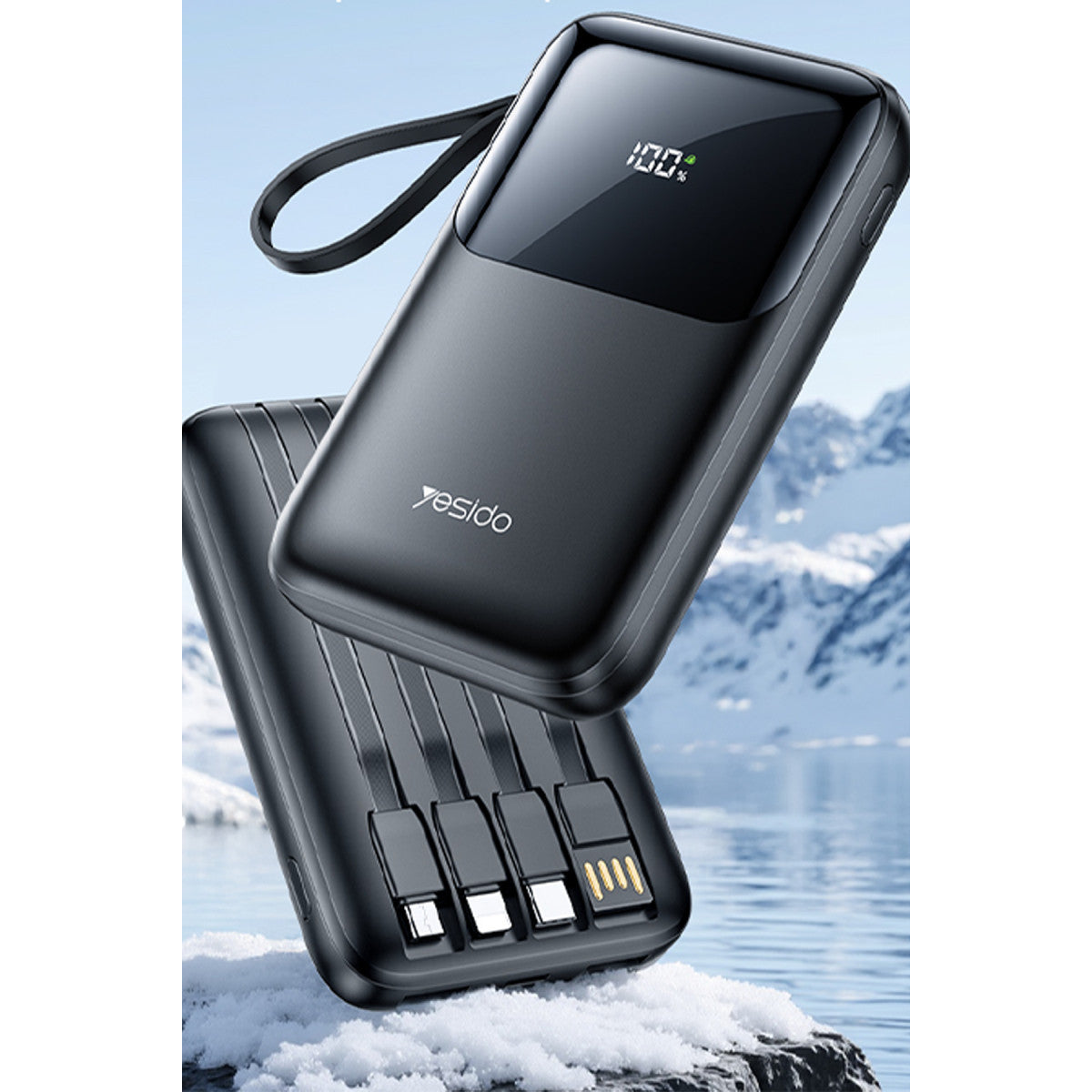 Yesido YP71 Dijital Göstergeli 10.000 mAh 6in1 22.5W PD Hızlı Şarj Powerbank
