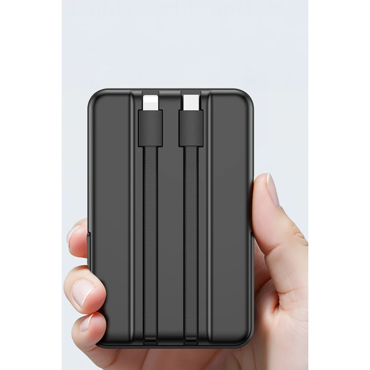 Yesido YP72 Dijital Göstergeli 10.000 mAh Akıllı Saat Şarj Edebilen Kablosuz Magsafe Powerbank - Siyah