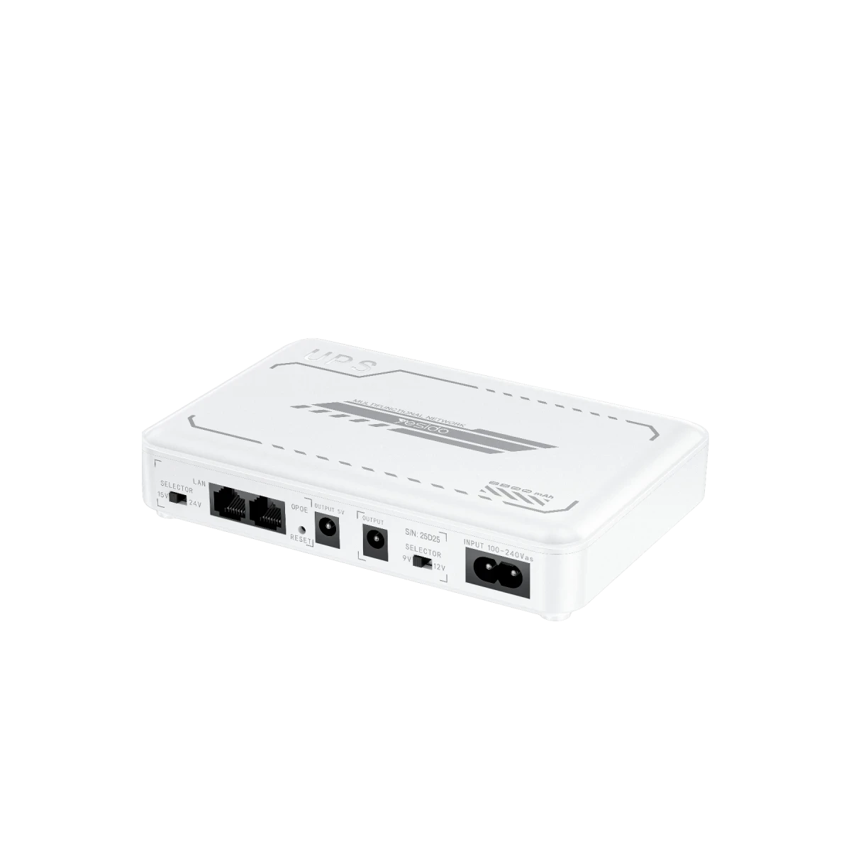 Yesido YP74E 8800 mAh Bataryalı Mini DC Kesintisiz Güç Kaynağı - Beyaz