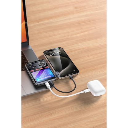 Yesido YP87 Dahili Retro Oyun Konsollu 10.000 mAh 2in1 20W PD Hızlı Şarj Powerbank - Siyah