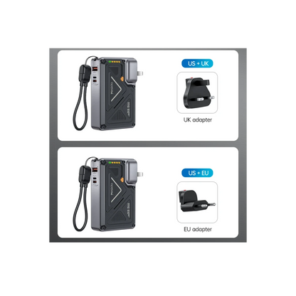 Yesido YP89 Akım Korumalı ve Stantlı 10.000 mAh 5in1 22.5W PD ve 15W Kablosuz Hızlı Şarj Destekli Magsafe Powerbank - Siyah