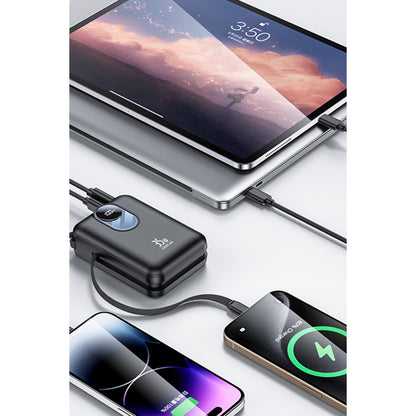 Yesido YP94 Dijital Göstergeli 20.000 mAh 35W Hızlı Şarj Destekli Çift Kablolu Powerbank