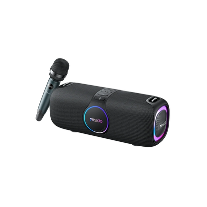 Yesido YSW21 2 Adet 40W ve 2 Adet 20W Dahili Hoparlörlü Harici Mikrofonlu BT 5.0 RGB Kablosuz Hoparlör - Siyah