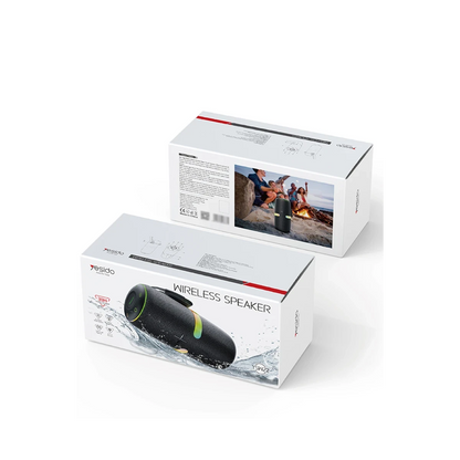Yesido YSW22 2 Adet 15W Dahili Hoparlörlü BT 5.3 RGB Kablosuz Hoparlör - Siyah