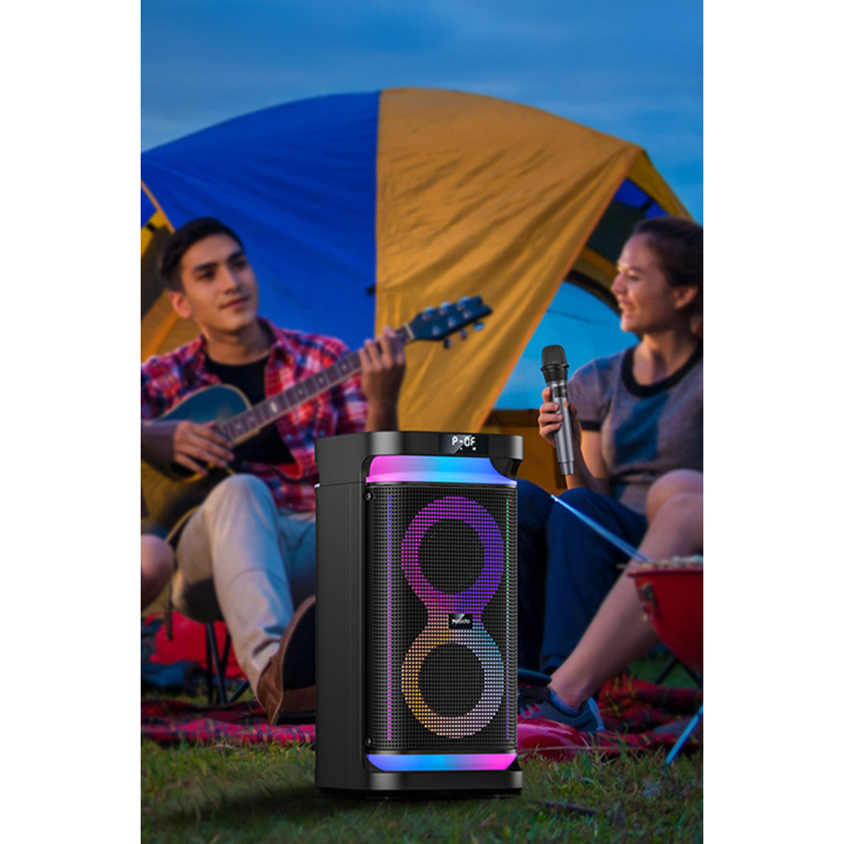 Yesido YSW29 2 Adet 20W Dahili Hoparlörlü 4400 mAh Bataryalı BT 5.0 RGB Kablosuz Hoparlör