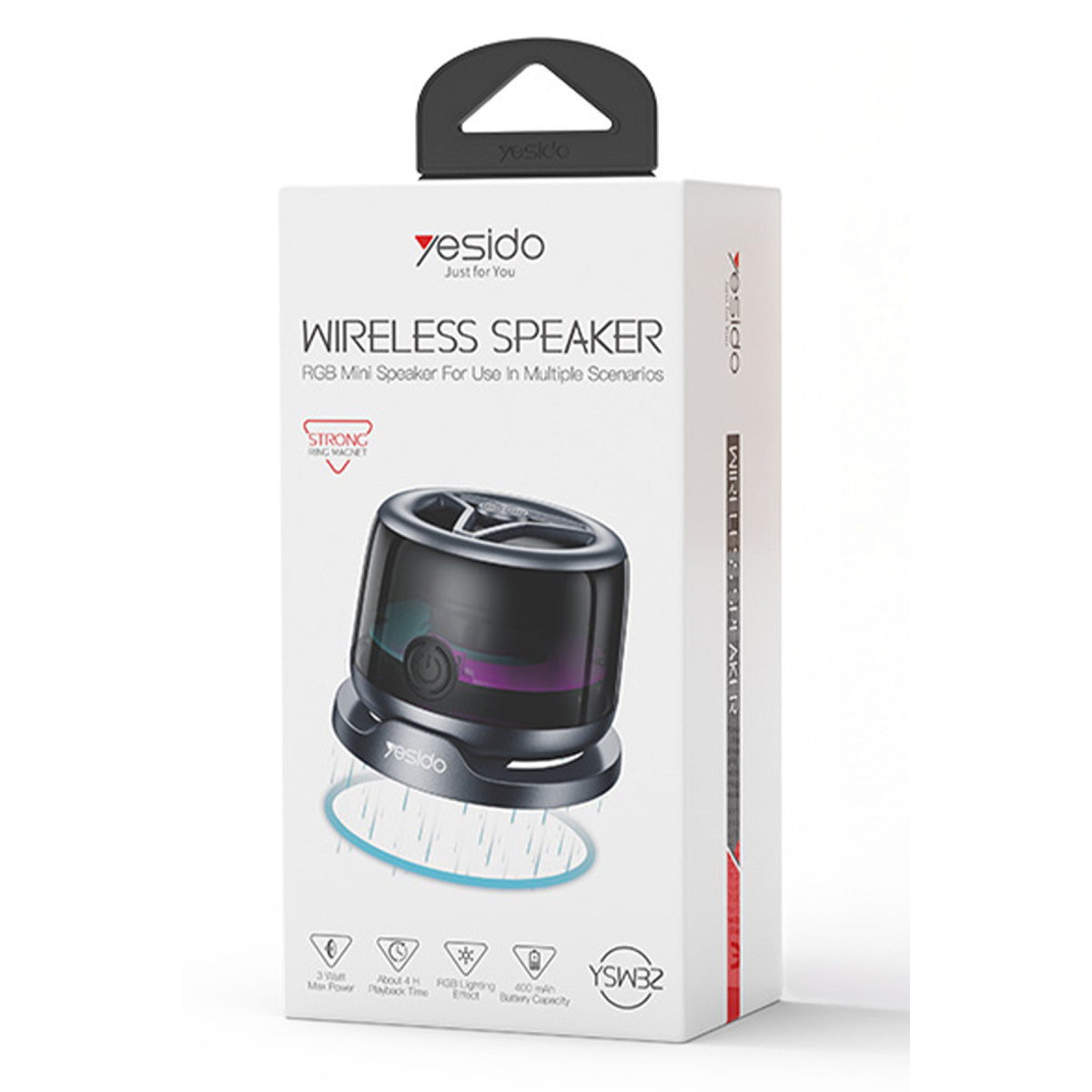 Yesido YSW32 BT 5.3 RGB Manyetik Özellikli Mini Kablosuz Hoparlör