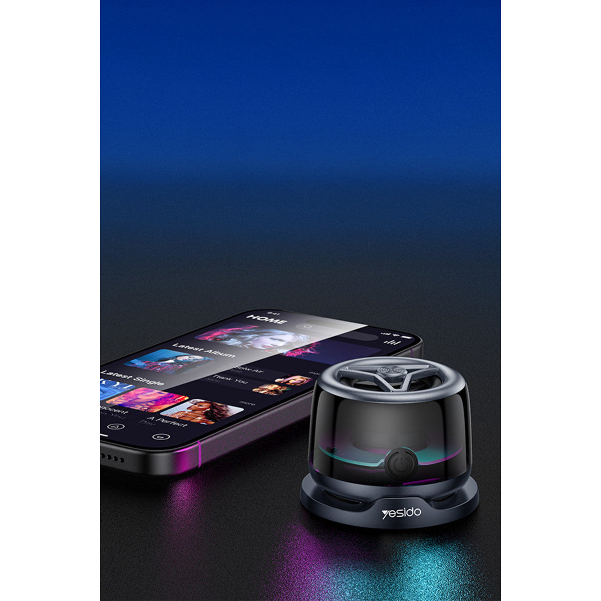 Yesido YSW32 BT 5.3 RGB Manyetik Özellikli Mini Kablosuz Hoparlör
