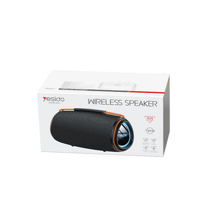 Yesido YSW38 30W Güçlü Bass Destekli Taşınabilir BT 5.3 Kablosuz Hoparlör - Siyah