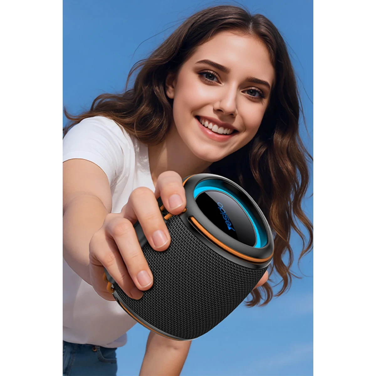 Yesido YSW40 BT 5.3 RGB Kablosuz Hoparlör - Siyah