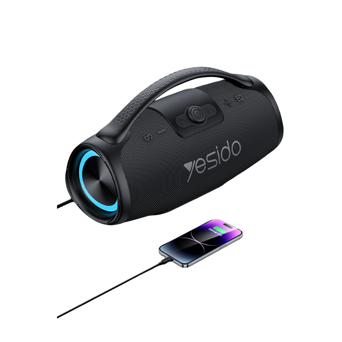 Yesido YSW45 120W RGB Işıklı Karaoke Mikrofonlu Bluetooth Kablosuz Hoparlör