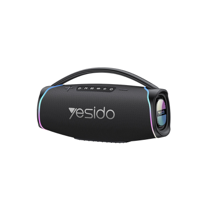 Yesido YSW46 220W RGB Işıklı Karaoke Mikrofonlu Bluetooth Kablosuz Hoparlör - Siyah