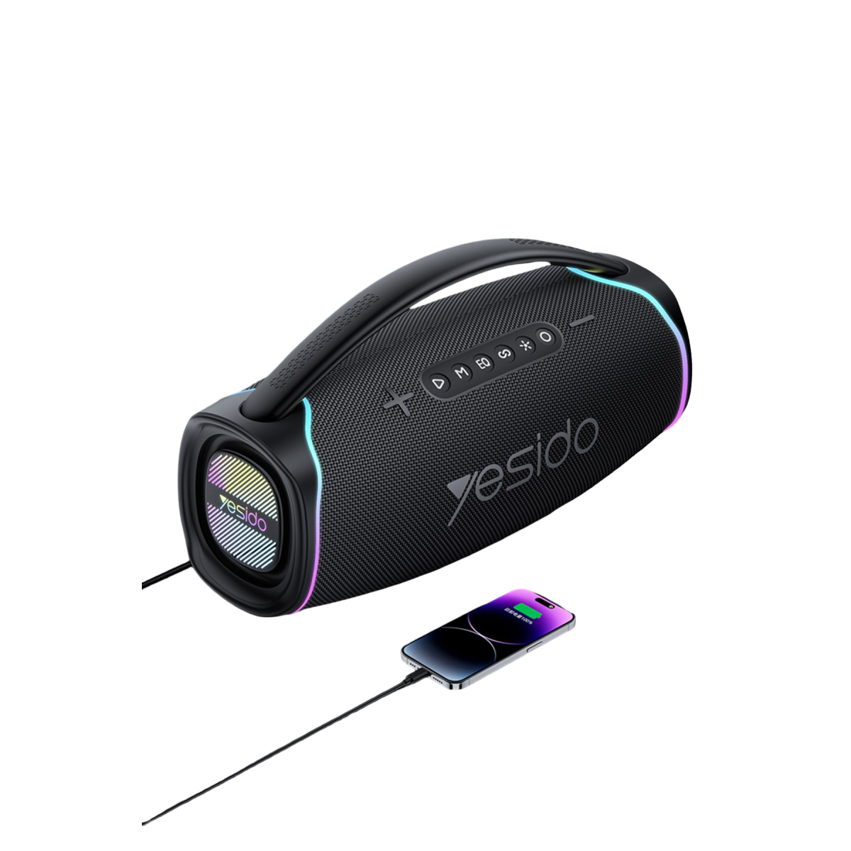 Yesido YSW46 220W RGB Işıklı Karaoke Mikrofonlu Bluetooth Kablosuz Hoparlör