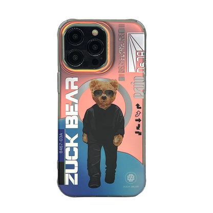 ZuckBear Apple iPhone 15 Pro Berlin Boss Magsafe Kapak - Zwei Charm